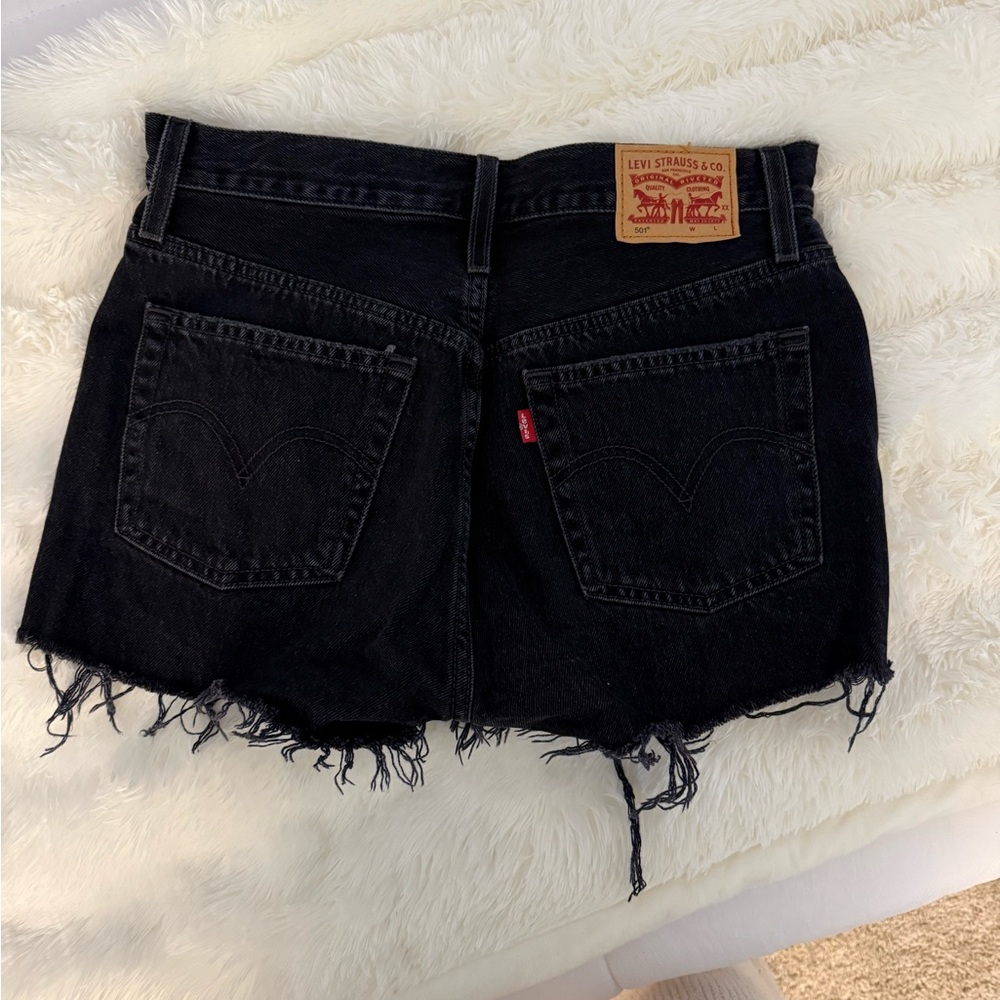 Levi's Black Jean Shorts